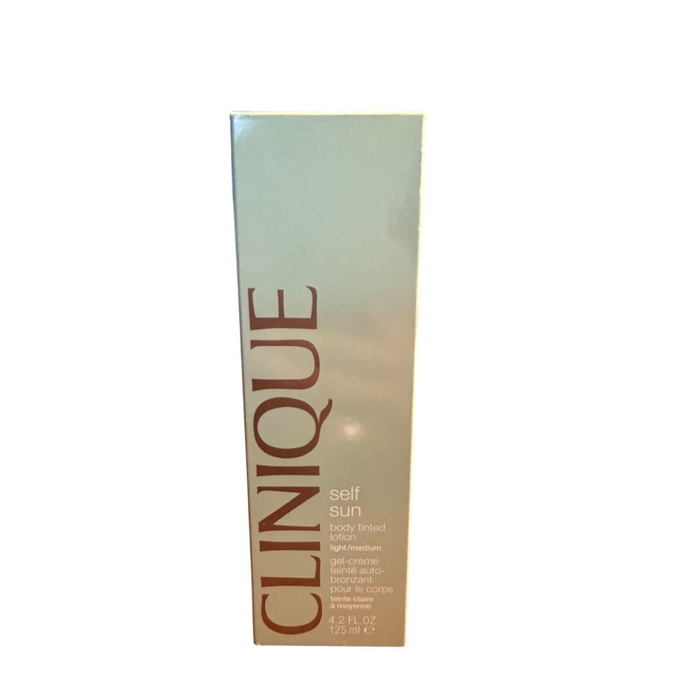 CLINIQUE SELF SUN BODY TINTED LOTION GEL CREME 4.2 OZ / 125 ML F/S RARE HTF NIB